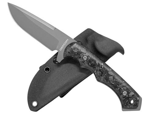 Nůž Defcon TD007BK-3 kompozit černá/stříbrná